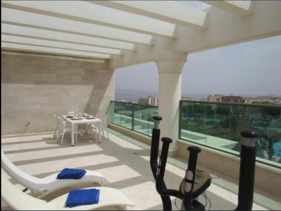 Apartament Exclusive Top Luxury Penthouse Near The Sea With Privat Roof-Pool Ejlat Zewnętrze zdjęcie