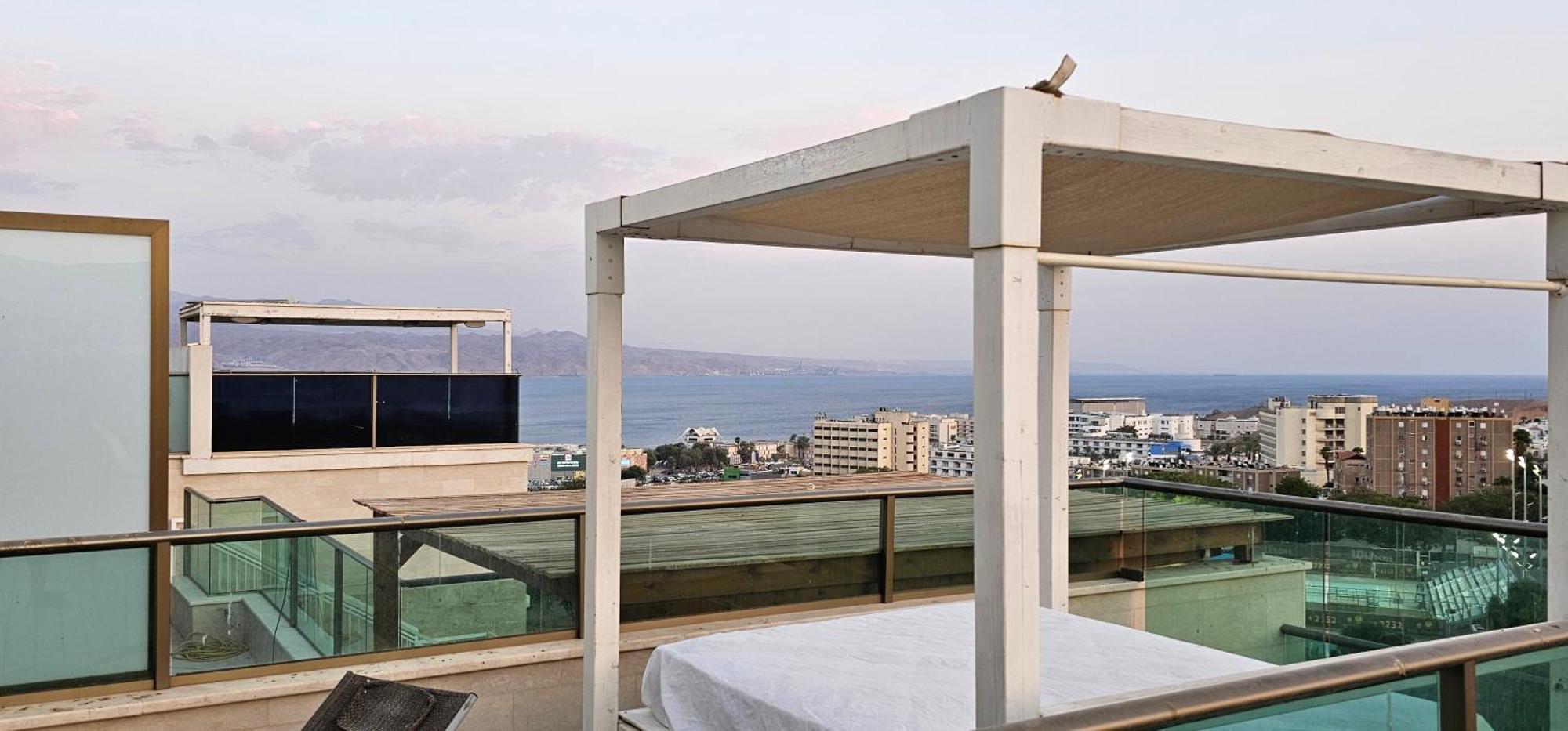 Apartament Exclusive Top Luxury Penthouse Near The Sea With Privat Roof-Pool Ejlat Zewnętrze zdjęcie